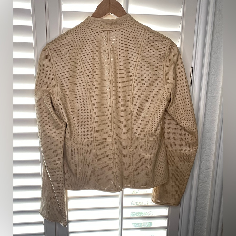 Dkny Perforated Leather Jacket - image 3
